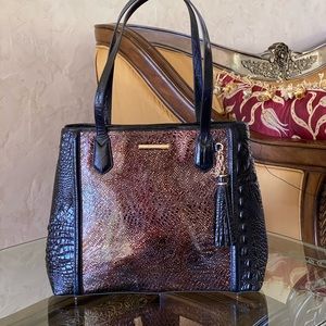 NWT Brahmin florin md Julian handbag leather